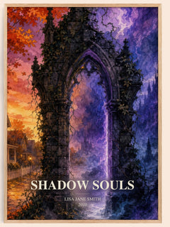 Shadow souls watercolour book poster by Lisa Jane Smith – framed literary art print