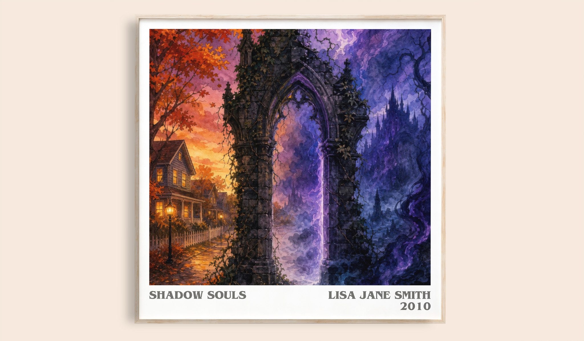 Shadow souls Literary Art Print by Lisa Jane Smith