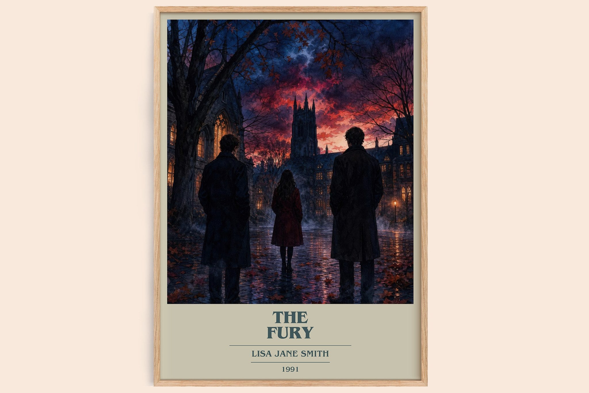 The Fury Book Cover Poster by Lisa Jane Smith