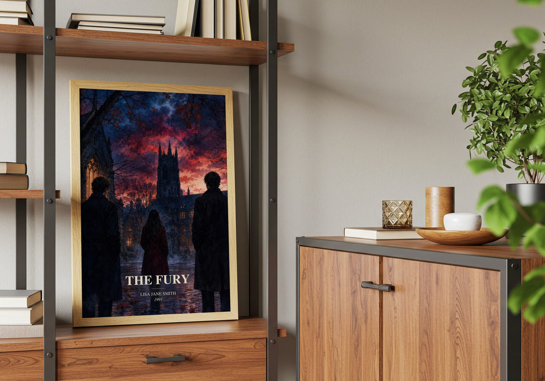 The Fury book watercolour illustration paper finish options – matte satin gloss