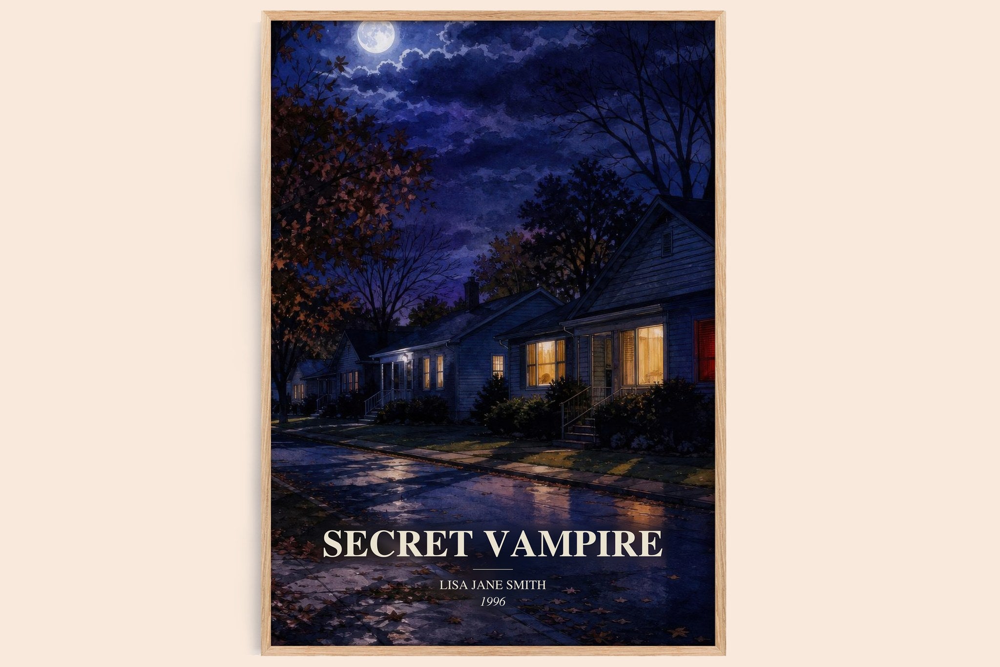 Secret vampire Book Watercolour Illustration by Lisa Jane Smith
