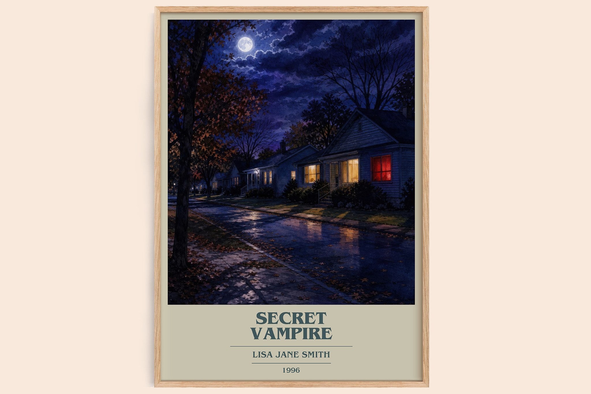 Secret vampire Book Cover Poster by Lisa Jane Smith