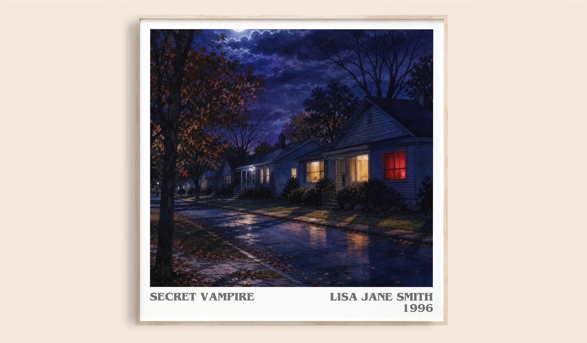 Secret vampire Literary Art Print by Lisa Jane Smith