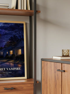 Secret vampire book watercolour illustration paper finish options – matte satin gloss