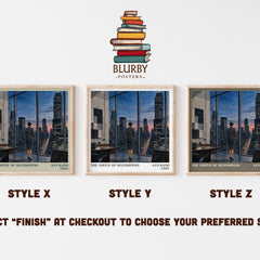 The Virtue of Selfishness literary print in frame leaning in hallway – philosophy wall art