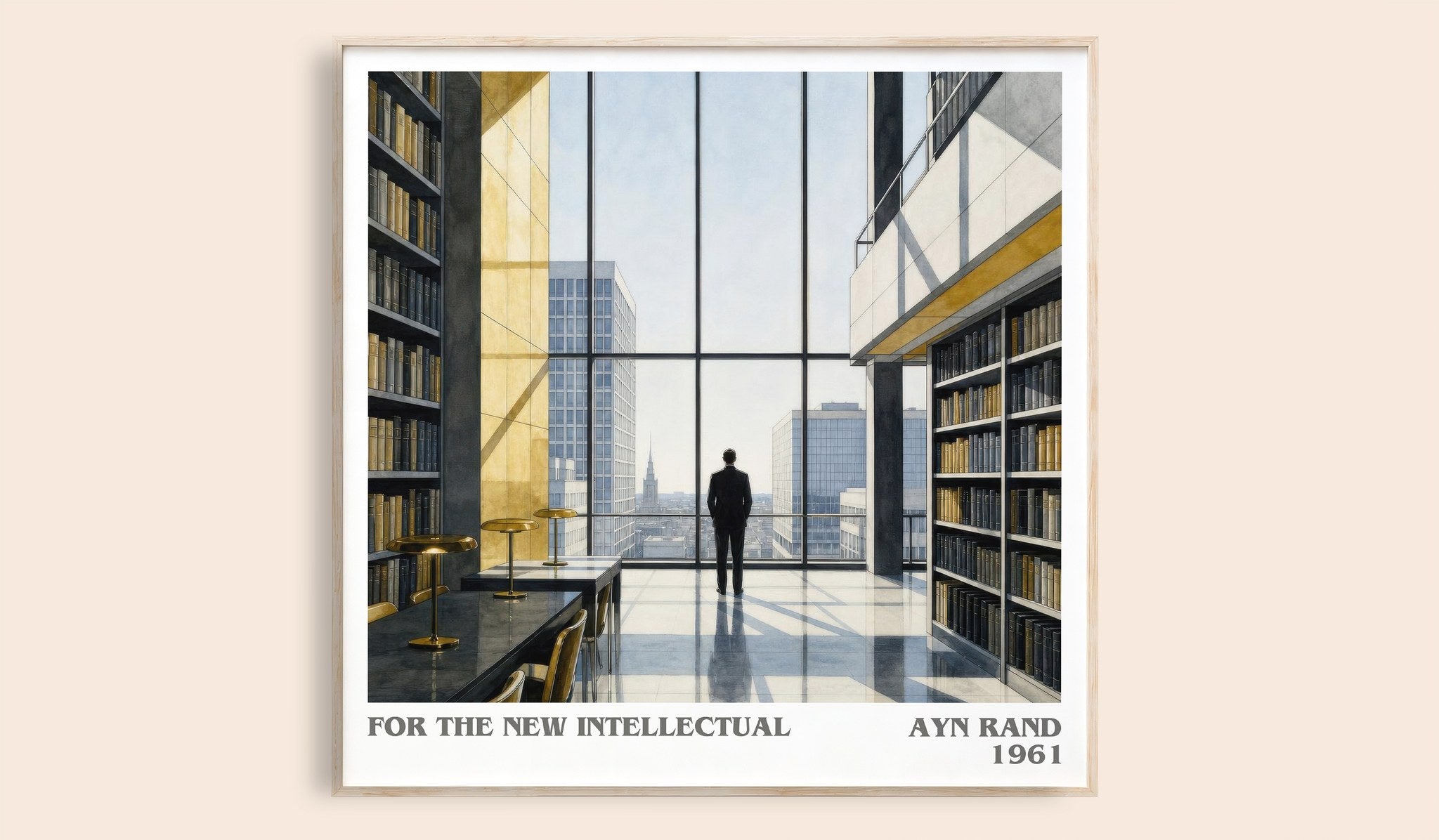 For the New Intellectual Literary Art Print by Ayn Rand