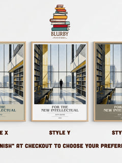 For the New Intellectual book cover print in frame leaning in hallway – philosophy wall art