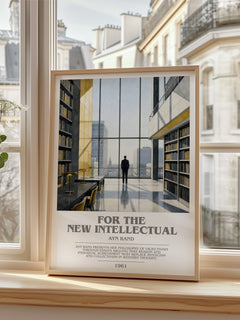 For the New Intellectual bookish poster colour and style options – Ayn Rand book art