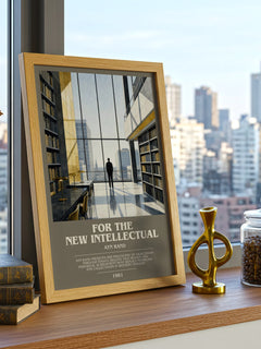 For the New Intellectual bookish print framed by window – literary home decor