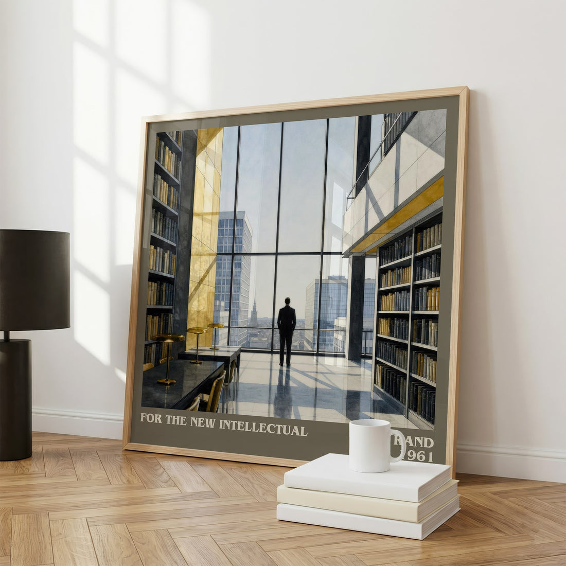 For the New Intellectual literary print framed by window – literary home decor