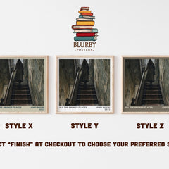 All the Broken Places literary print in frame leaning in hallway – historical fiction wall art