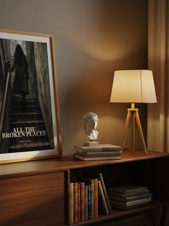 All the Broken Places watercolour print on bookshelf – John Boyne fan gift