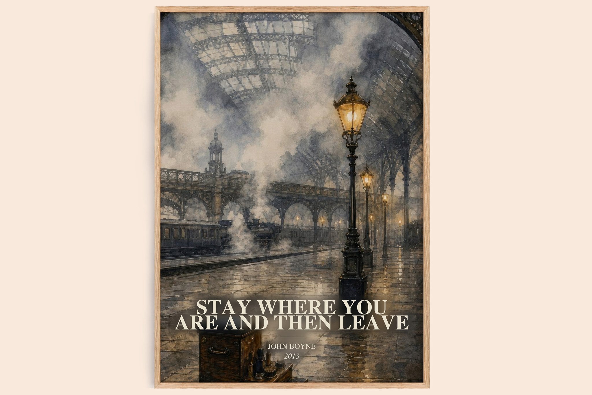 Stay Where You are and Then Leave Book Watercolour Illustration by John Boyne