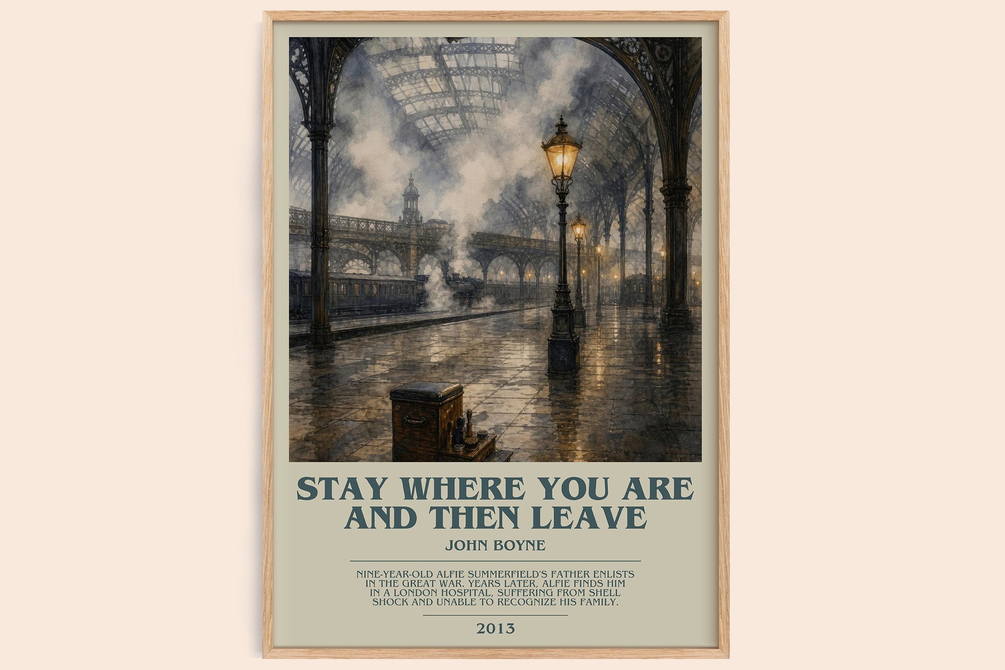 Stay Where You are and Then Leave Bookish Wall Art by John Boyne