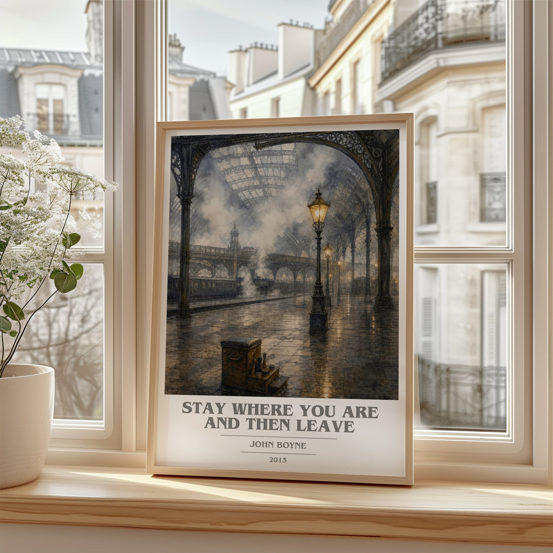 Stay Where You are and Then Leave book cover poster colour and style options – John Boyne book art