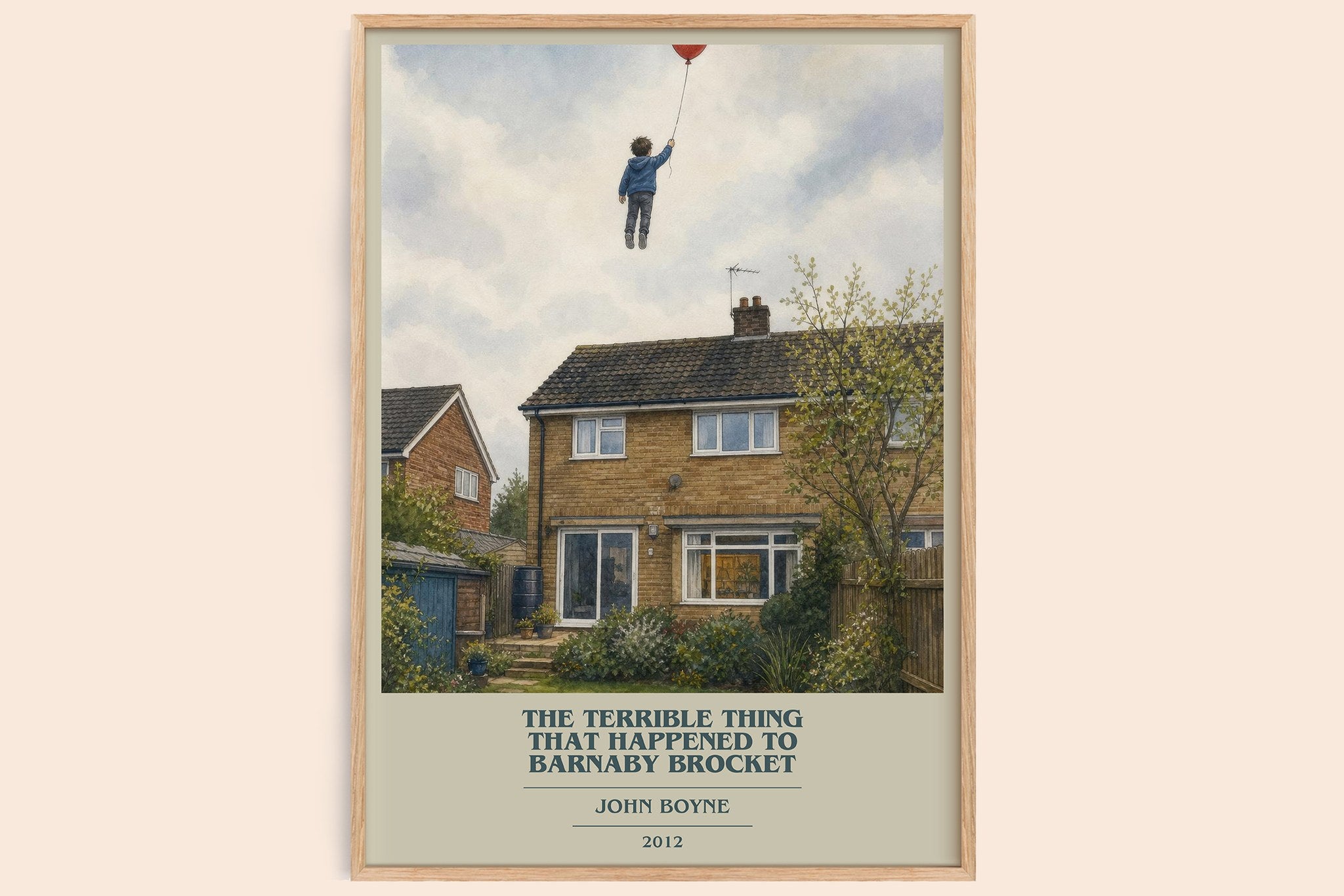 Terrible Thing That Happened to Barnaby Brocket Book Cover Poster by John Boyne