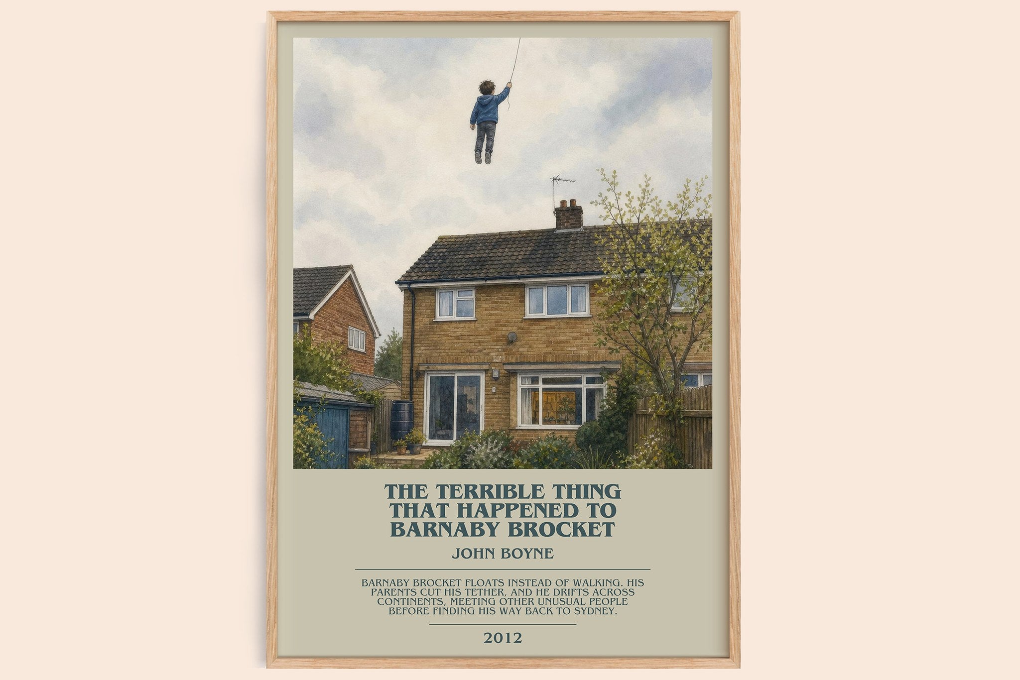 Terrible Thing That Happened to Barnaby Brocket Bookish Wall Art by John Boyne