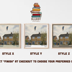 The Terrible Thing That Happened to Barnaby Brocket literary print in frame leaning in hallway – childrens wall art