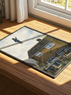 The Terrible Thing That Happened to Barnaby Brocket watercolour book poster framed on wall – childrens wall art