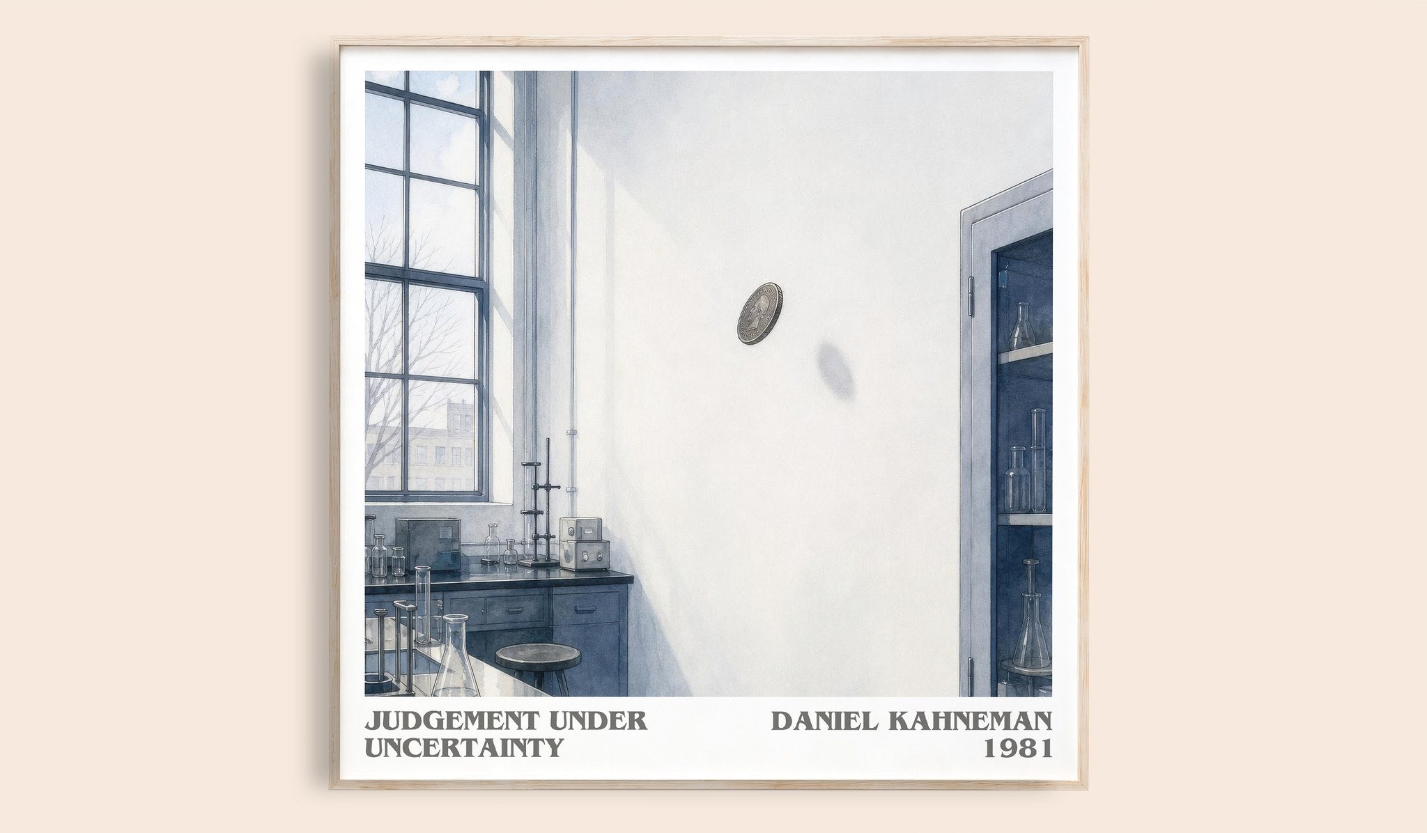 Judgement under uncertainty Literary Art Print by Daniel Kahneman