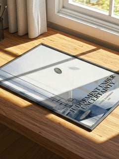 Judgement under uncertainty watercolour book poster framed on wall – __new__:educational wall art