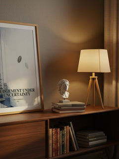 Judgement under uncertainty watercolour print on bookshelf – Daniel Kahneman fan gift