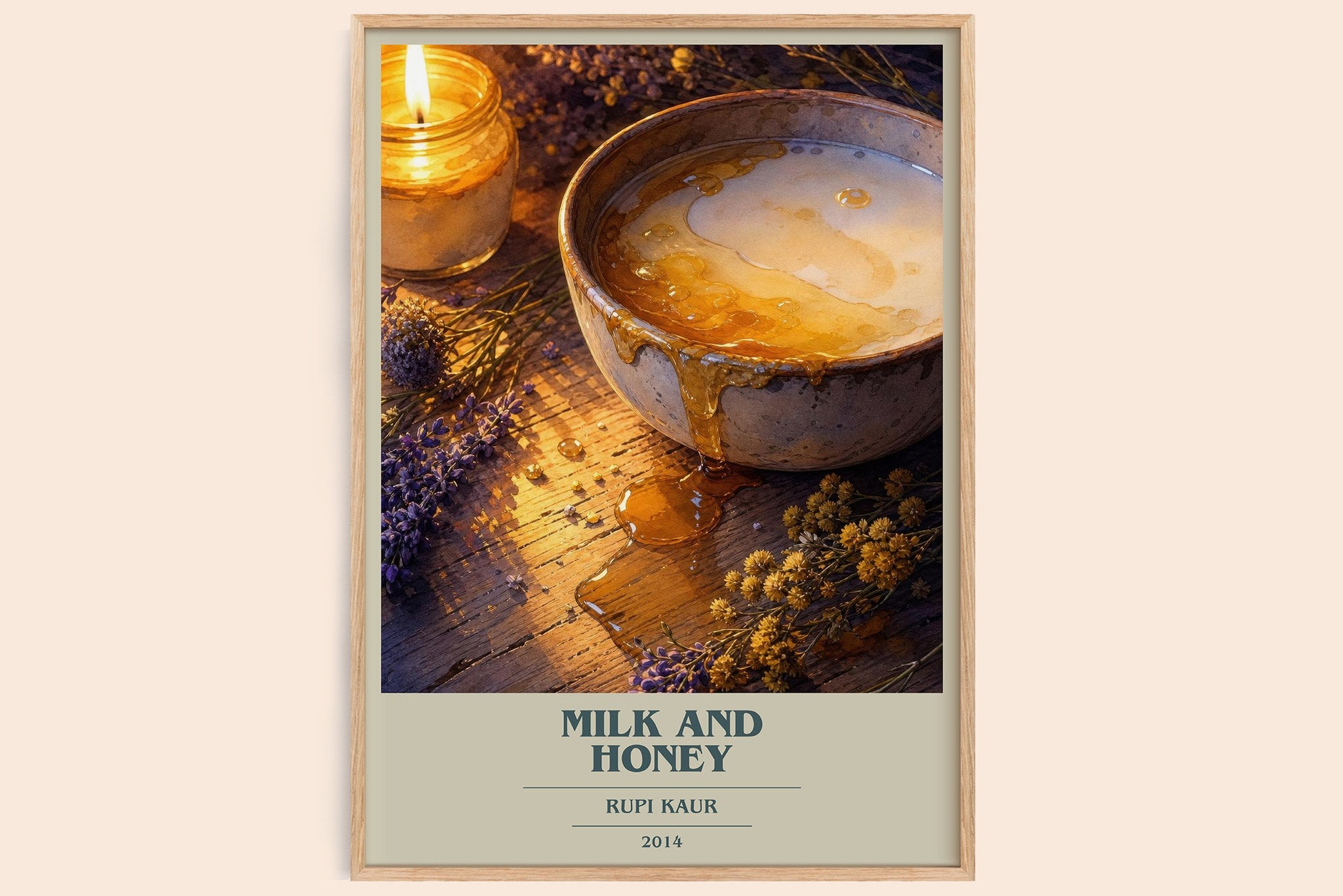 Milk and Honey Book Cover Poster by Rupi Kaur