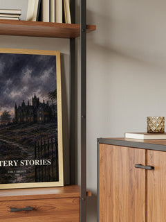 Mystery Stories book watercolour illustration paper finish options – matte satin gloss
