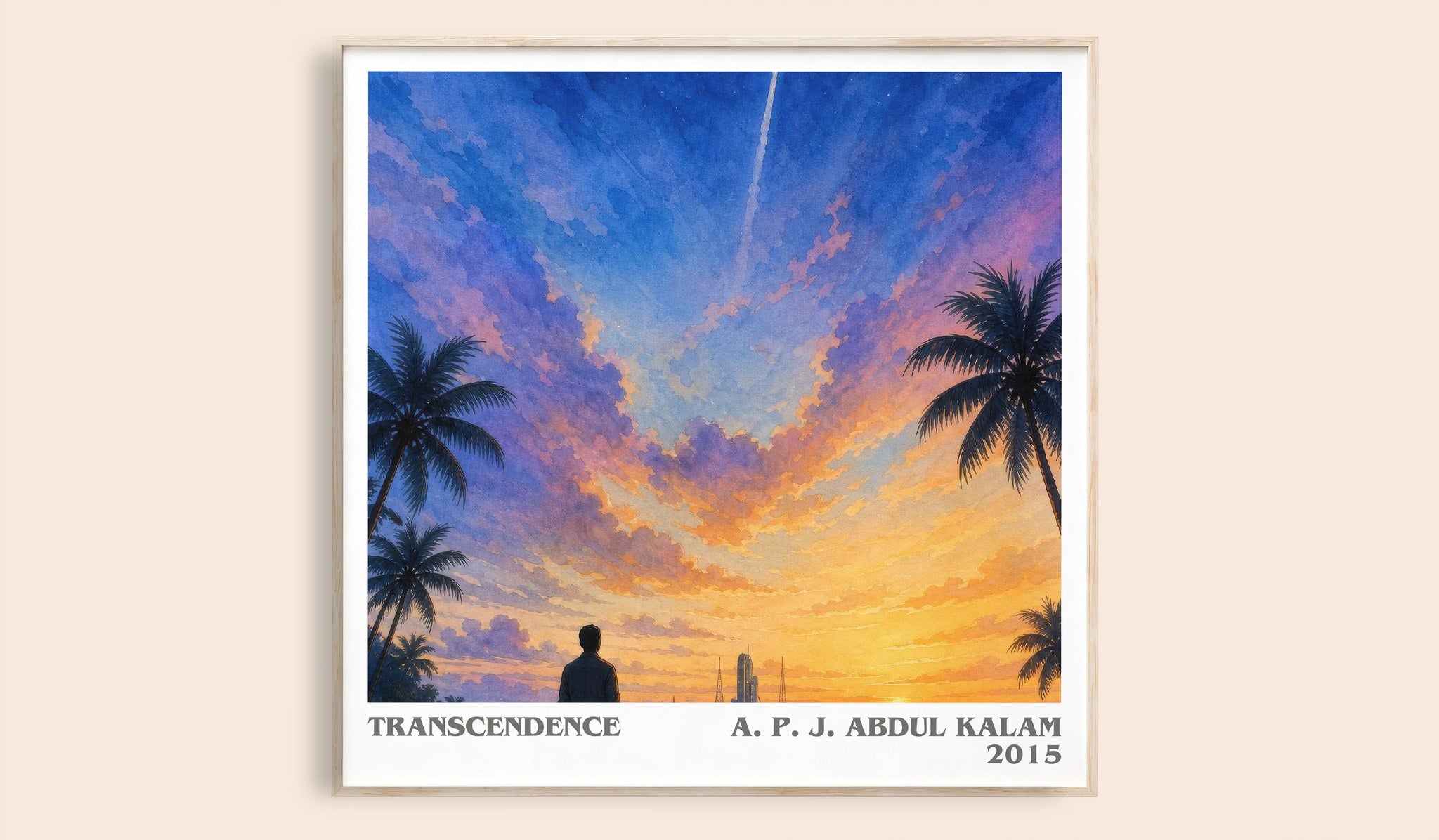 Transcendence Literary Art Print by A. P. J. Abdul Kalam