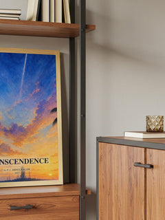 Transcendence book watercolour illustration paper finish options – matte satin gloss