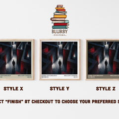 Dark Psychology Secrets literary print in frame leaning in hallway – __new__:self help wall art