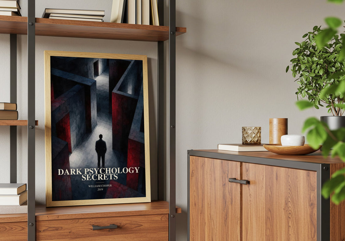 Dark Psychology Secrets book watercolour illustration paper finish options – matte satin gloss
