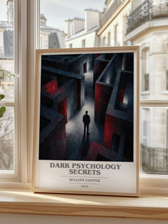 Dark Psychology Secrets book cover poster colour and style options – William Cooper book art