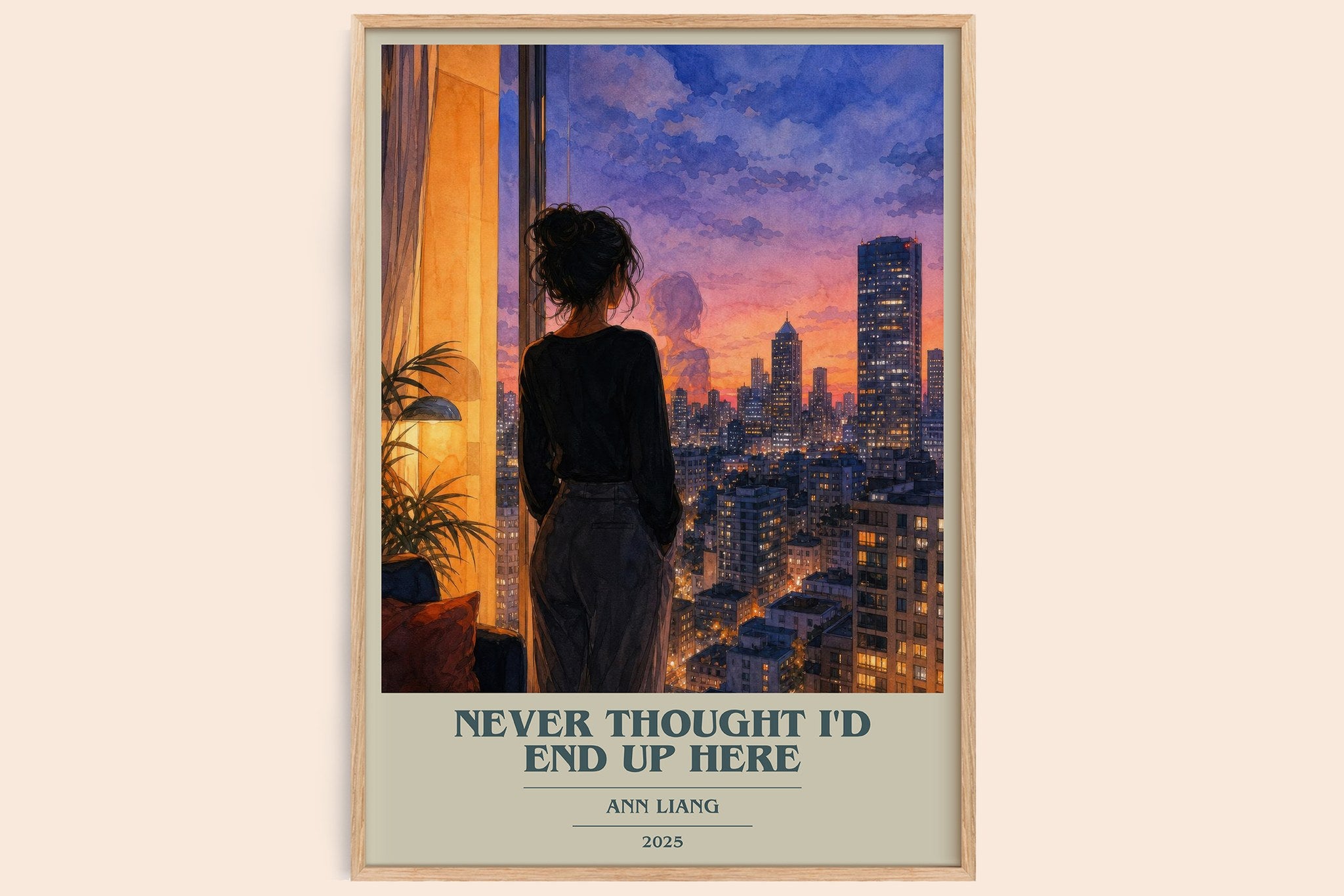Never Thought I'd End Up Here Book Cover Poster by Ann Liang
