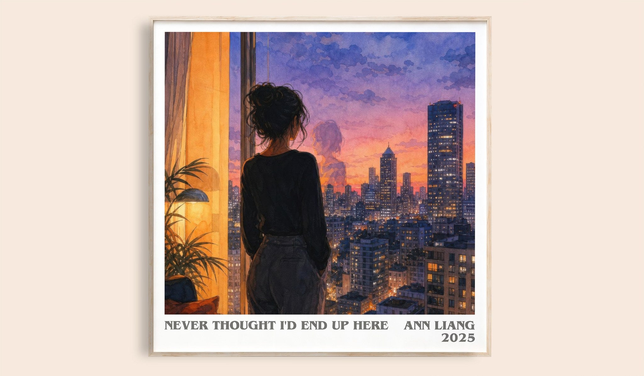Never Thought I'd End Up Here Literary Art Print by Ann Liang