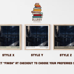 All He'll Ever Be literary print in frame leaning in hallway – romance wall art
