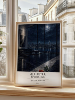 All He'll Ever Be book cover poster colour and style options – Willow Winters book art