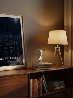 All He'll Ever Be watercolour print on bookshelf – Willow Winters fan gift