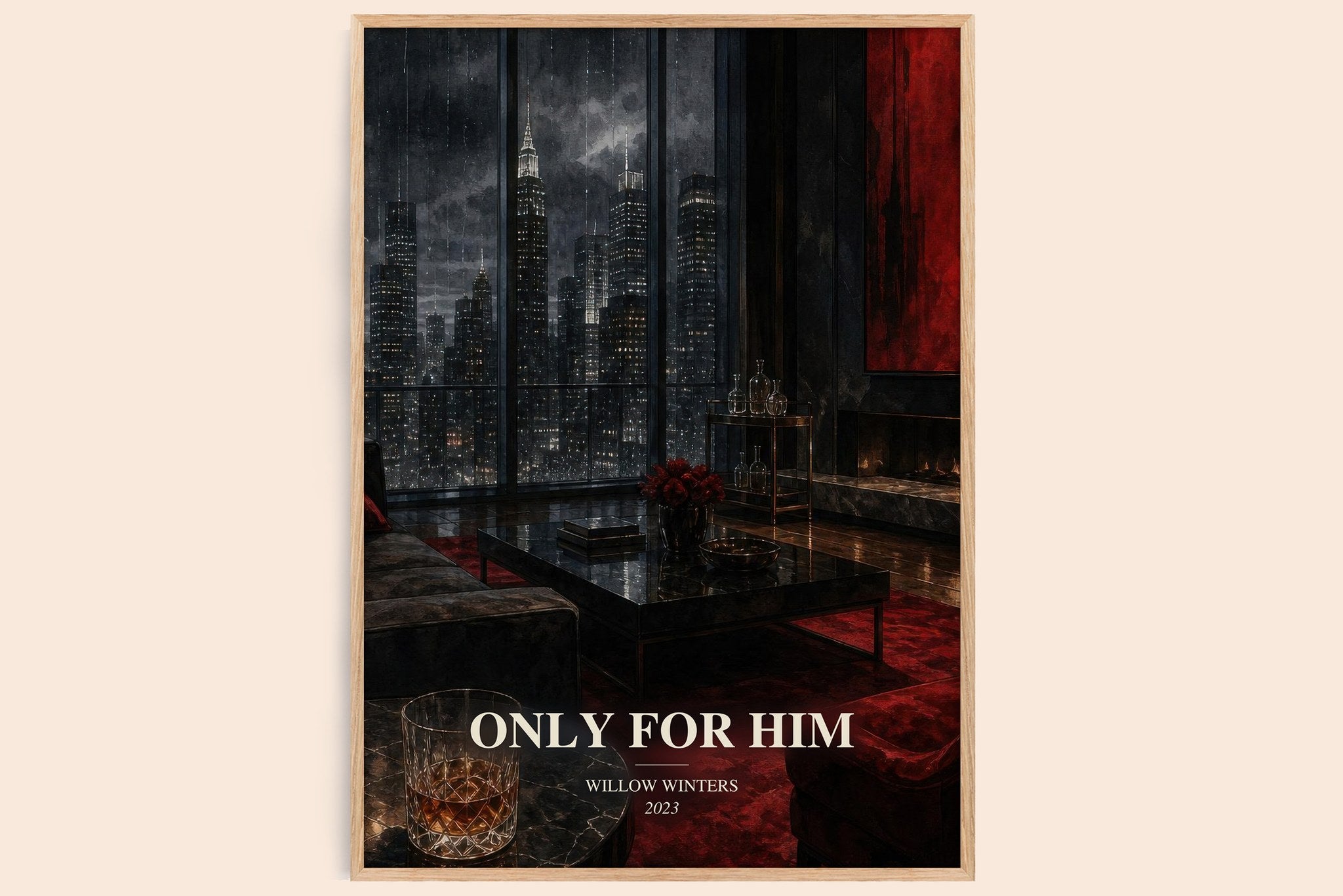 Only for Him Book Watercolour Illustration by Willow Winters
