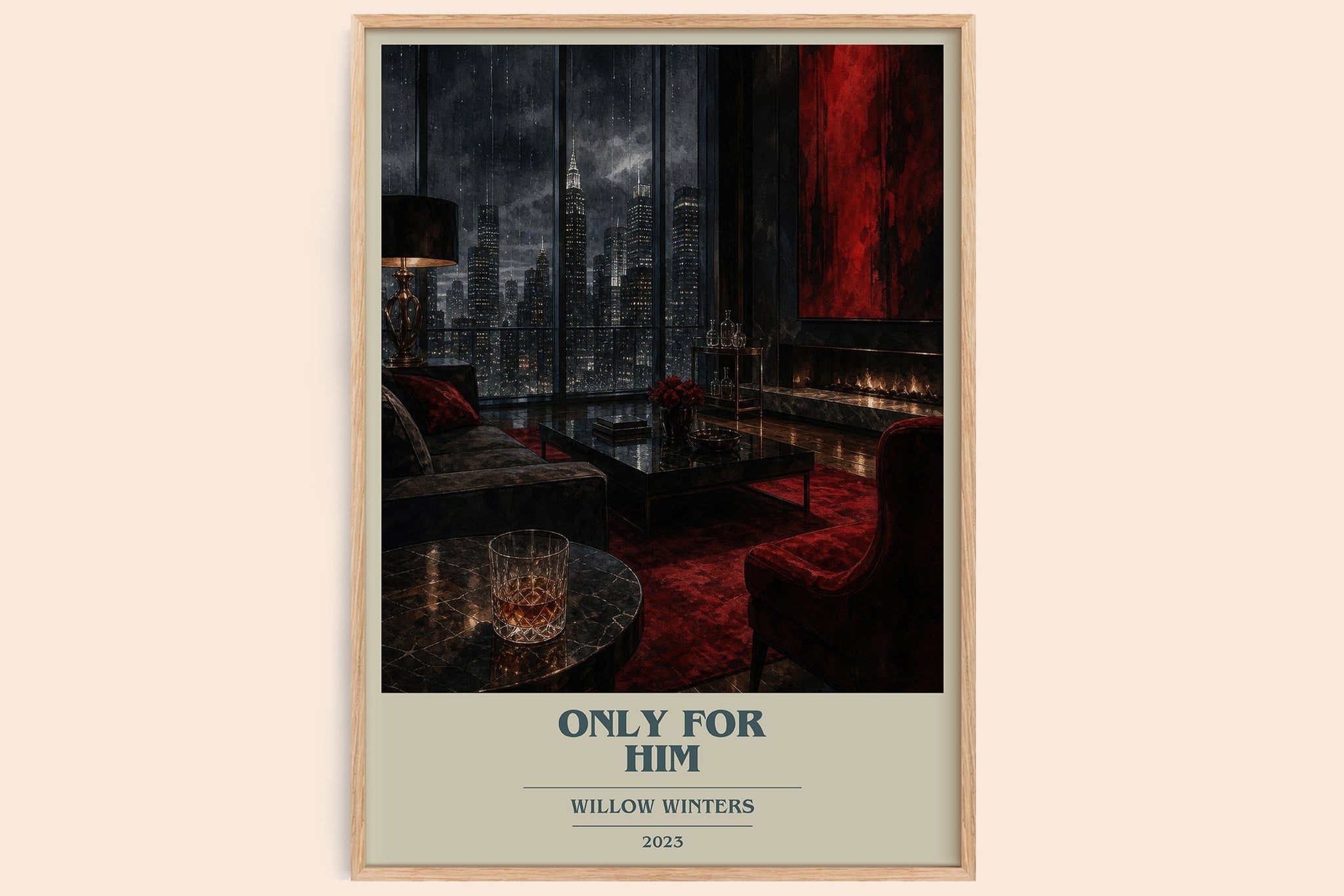 Only for Him Book Cover Poster by Willow Winters