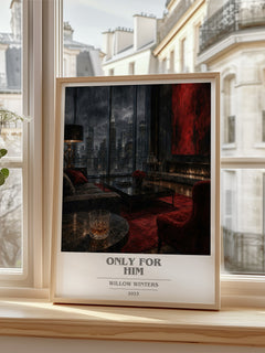 Only for Him book cover poster colour and style options – Willow Winters book art