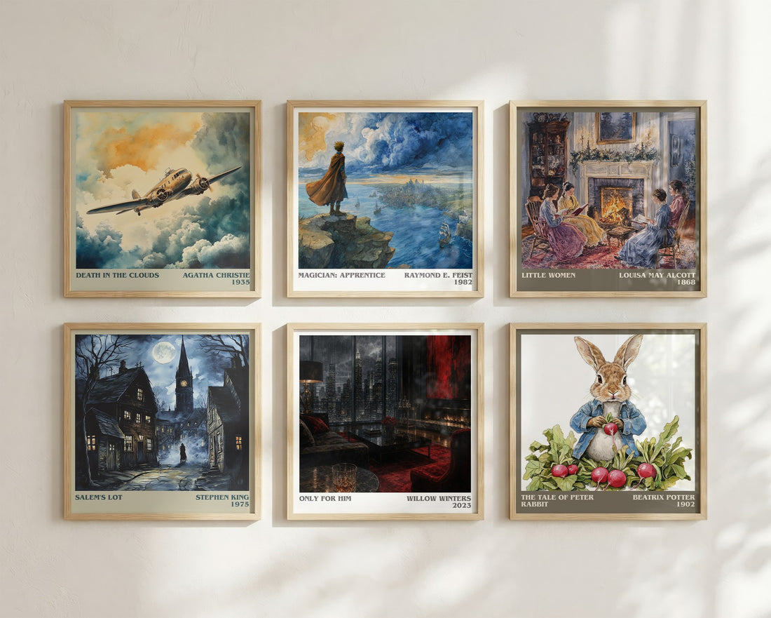 Only for Him literary art print colour and style options – Willow Winters book art