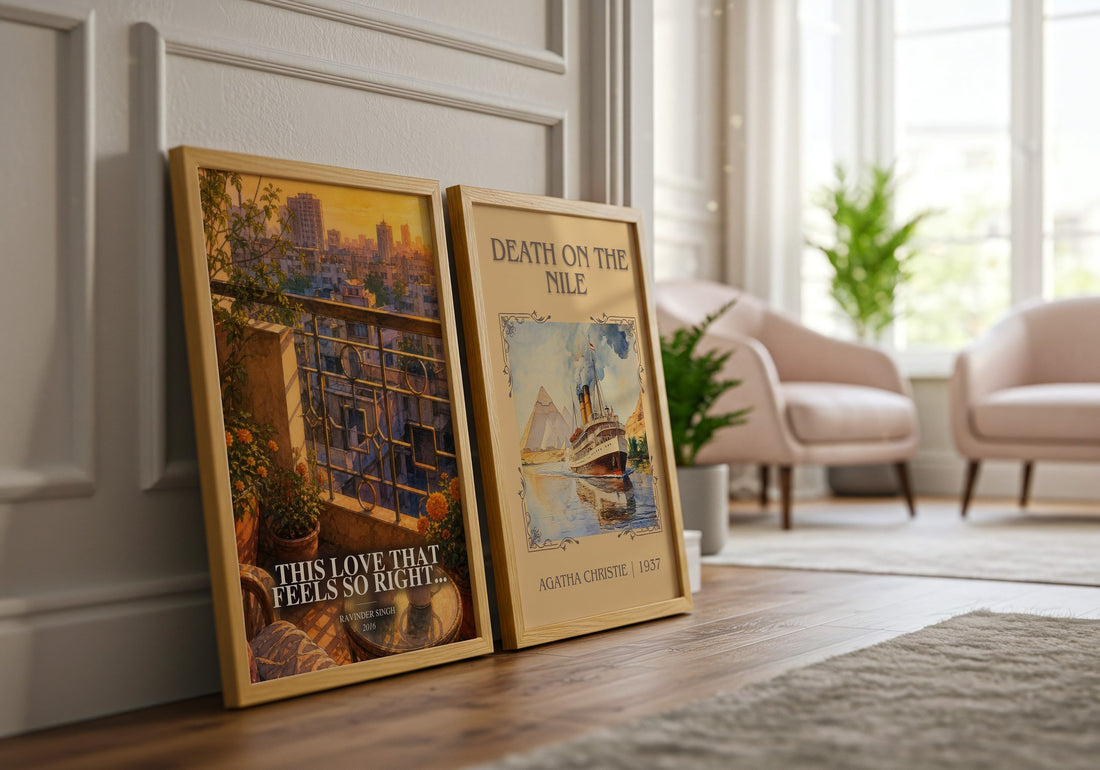 This Love that Feels So Right... watercolour print framed by window – literary home decor