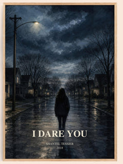 I Dare You watercolour book poster by Shantel Tessier – framed literary art print