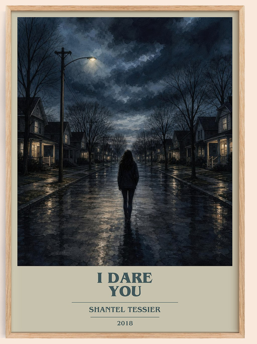 I Dare You book cover book poster by Shantel Tessier – framed literary art print