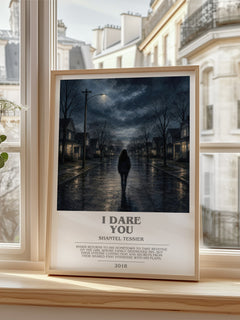 I Dare You bookish poster colour and style options – Shantel Tessier book art
