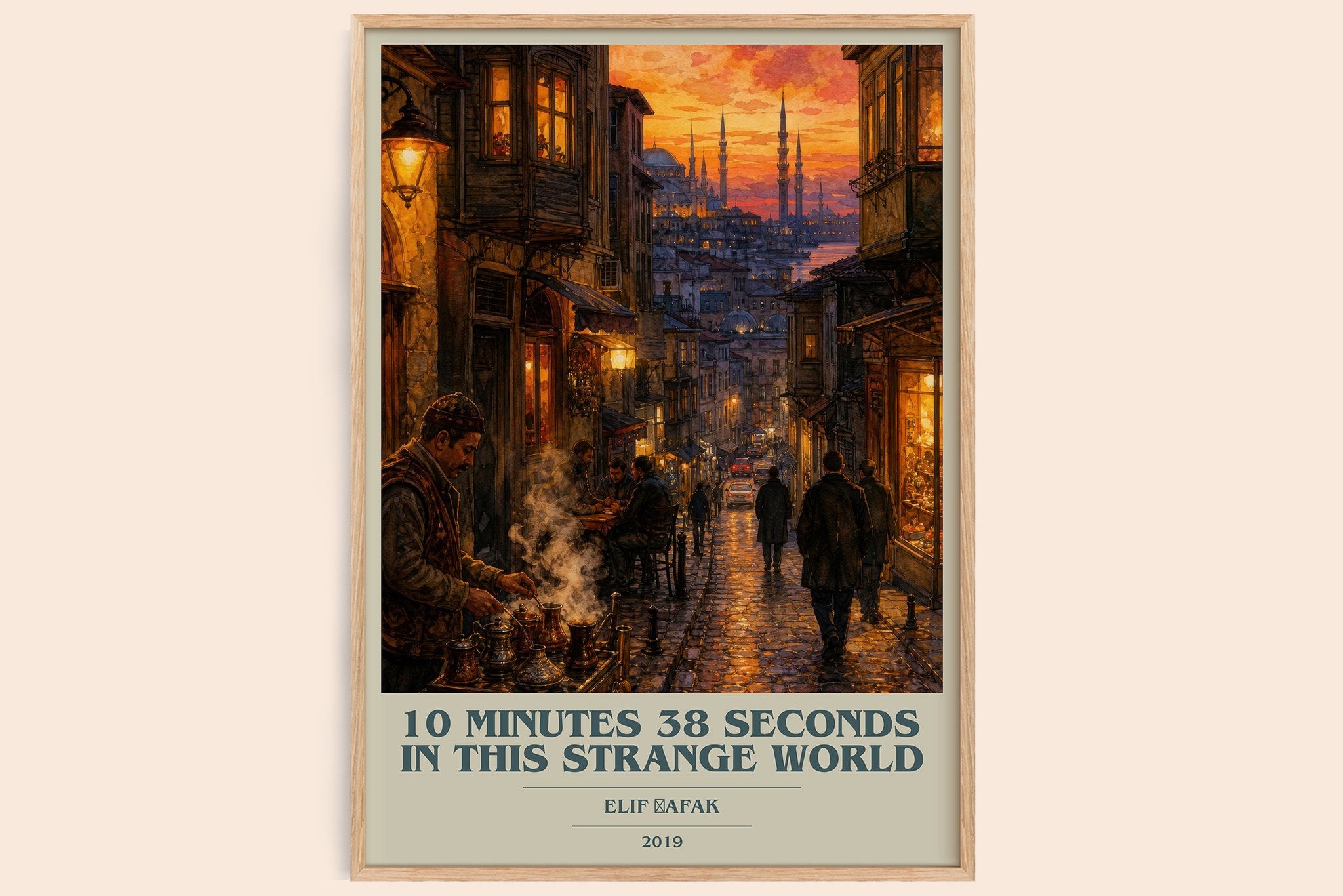 10 Minutes 38 Seconds in This Strange World Book Cover Poster by Elif Şafak