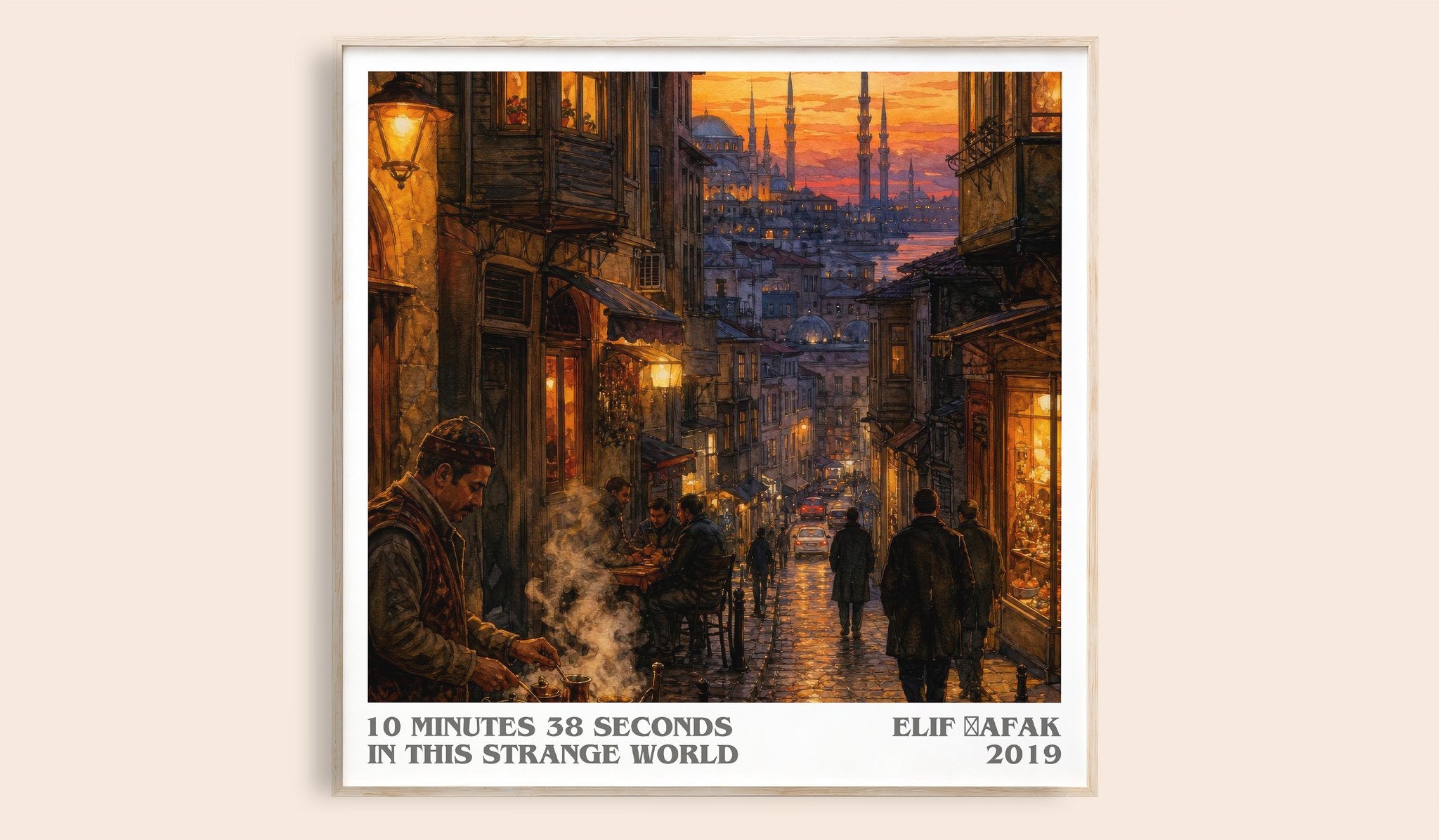 10 Minutes 38 Seconds in This Strange World Literary Art Print by Elif Şafak