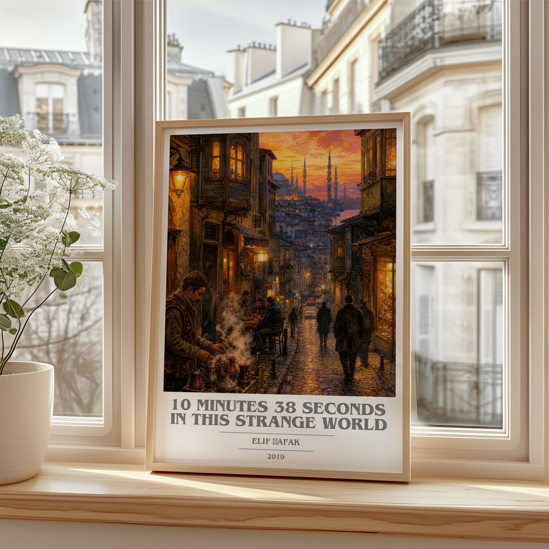 10 Minutes 38 Seconds in This Strange World book cover poster colour and style options – Elif Şafak book art
