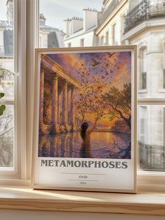 Metamorphoses book cover poster colour and style options – Ovid book art